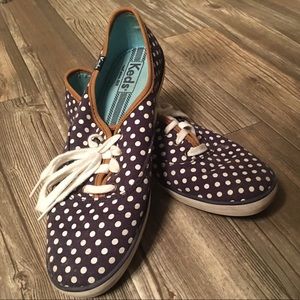 Navy Polka-dot Keds